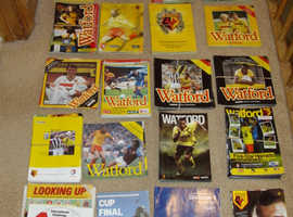 A Bumper Bundle of Watford FC Programmes and some Stickers