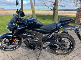 Black Suzuki GSX S 125. Full service history
