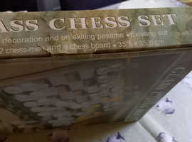 Glass chess set
