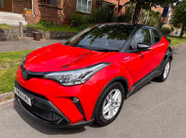 Toyota CHR, 2021 (21) Black Hatchback, Cvt Petrol Hybrid, 58,000 miles