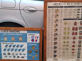 Large WW2 Military Insignia Posters X 2