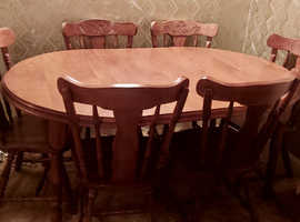 Antique table and chairs