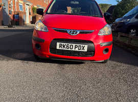 Hyundai i10, 2010 (60) Red Hatchback, Manual Petrol, 27,162 miles