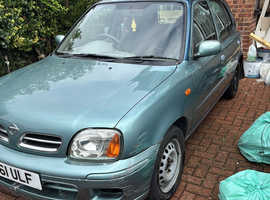 Nissan Micra, 2001 (Y) Blue Hatchback, Cvt Petrol, 101,334 miles