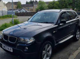 BMW X3, 2007 (57) Black Estate, Manual Diesel, 182,000 miles