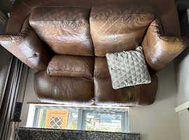Leather 2 seater sofa