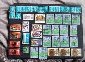 Collection of postage stamps.