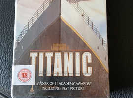 Sealed pack of vhs videos of titanic