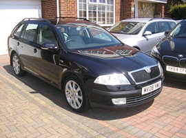 (2008) SKODA OCTAVIA LURIN & KLEMENT 2.0 TDI DSG AUTO ESTATE MET/BLACK 98000 MILES FSH IMMACULATE