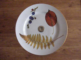 Attractive Plate On Pedestal or If Separated, Can Be Used As A Wall Feature.