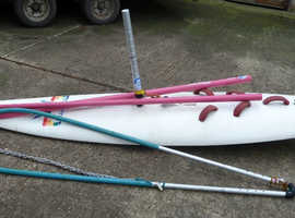 KING ONE Windsurf board complete with two Tushingham Sails