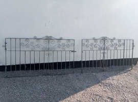 Galvanised driveway gates