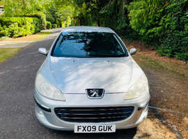 Peugeot 407, 2009 (09) grey saloon, Manual Petrol, 95000 miles