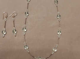 Rachel Watson Silver & Crystal Necklace & Earring Set (Boxed)
