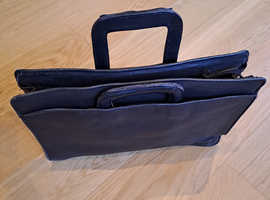 Antler Lightweight Black Leather Brief Case