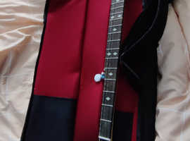 Left handed Rally type open backed banjo