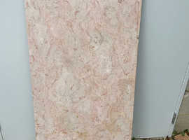 Three bevelled edges Rose Tea marble hearth