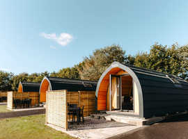Glamping Pods for hire 25Apr-2May on beautiful quiet park near Whitby and Robin Hoods Bay
