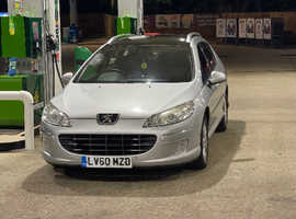 Peugeot 407, 2010 (60) Silver Estate, Manual Diesel, 194,820 miles