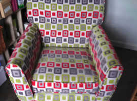 Contemporary Swivel colourful Arm chair