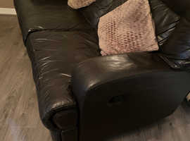 Two seater leather sofa