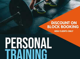 Personal training 1-2-1 and small groups.