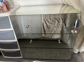 Open to offers large mirror chest of draws from next