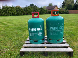 Gas bottles 13kg x 2 propane patio
