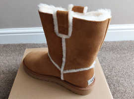 chestnut short spill seam uggs