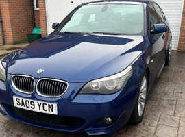 BMW 5 Series, 2009 (09) blue saloon, Automatic Petrol, 140,000 miles