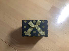 Small cardboard jewellery box