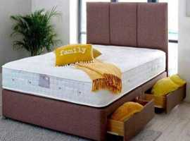 **Innovative Design for Restful Nights: Single, Double & Queen Size Storage Ottoman Bed with Deluxe Mattress**