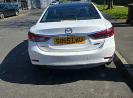 Mazda 6, 2016 (65) White Saloon, Manual Diesel, 124,277 miles