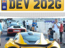 DEV 202G - Private number plate for sale