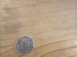 Rare King Charles III 50p British coin.