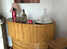 I970's retro bamboo tiki bar