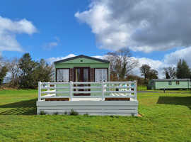 BK Lulworth 2005 38x12 2 bed dg & ch with large gated decking