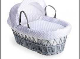 Moses basket and stand Clair de lune