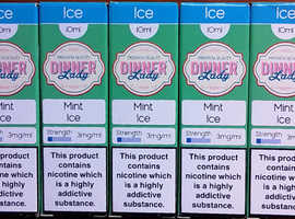 £4 fOR 5 Dinner lady mint ice 3mg strength 10ml . Volume