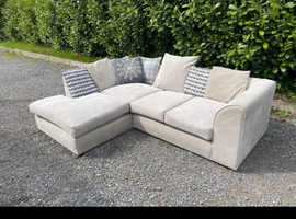 **Milan Bold Brand New Corner Sofa - 2 & 3 Seater Set with Footstool Addition*