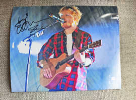 Genuine, Signed, 8"x10", Photo, Ed Sheeran (Singer/Songwriter -Perfect) Plus COA