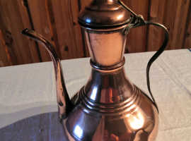 Vintage/Antique, Copper & Brass, Turkish/Persian/Arabic Teapot/Kettle, Exc Cond
