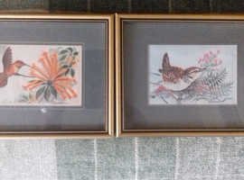 Two woven pictures from the cash collection