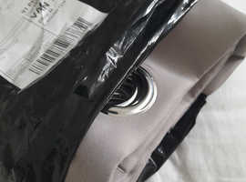 New silver grey blackout curtains