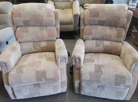 2 X matching rise and recline mobility armchairs, local delivery possible