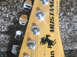 Sunn Fender Mustang Bass Guitar with case