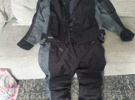 Motor cycle jacket and trousers