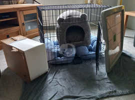 Dog cage and accessories