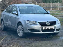 Volkswagen Passat, 2008 (58) Silver Saloon, Manual Diesel, 99,214 miles