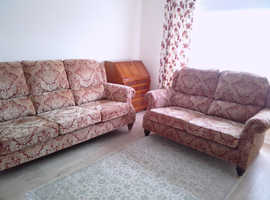 TWO Parker Knoll Oakham Sofas, 3 Seater & 2 Seater Suite